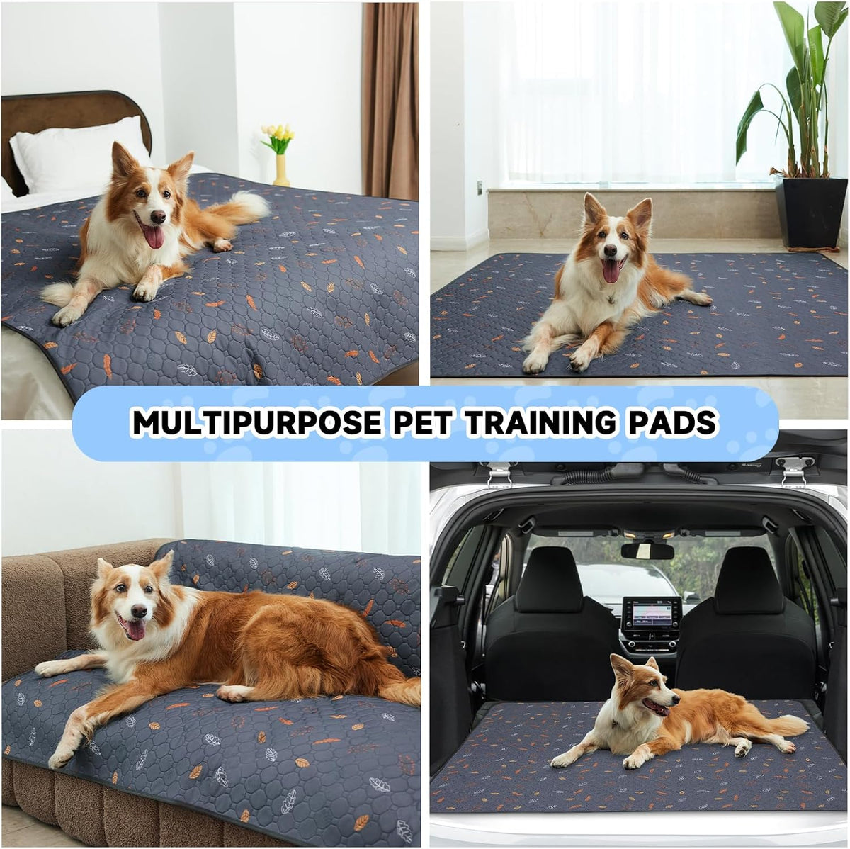 Detailed view of waterproof layer on Sunheir pet mat