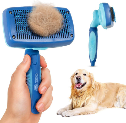 Silicone pet bath brush massager included in the AKC grooming kit