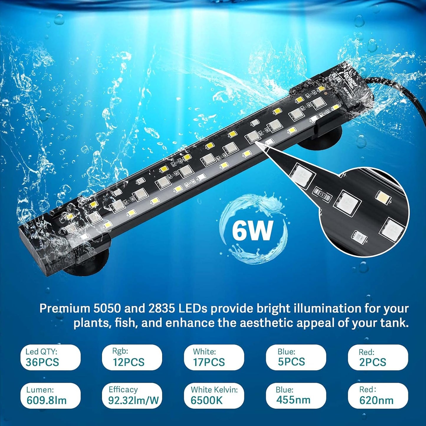 Close up of the wired controller for Hygger aquarium lights
