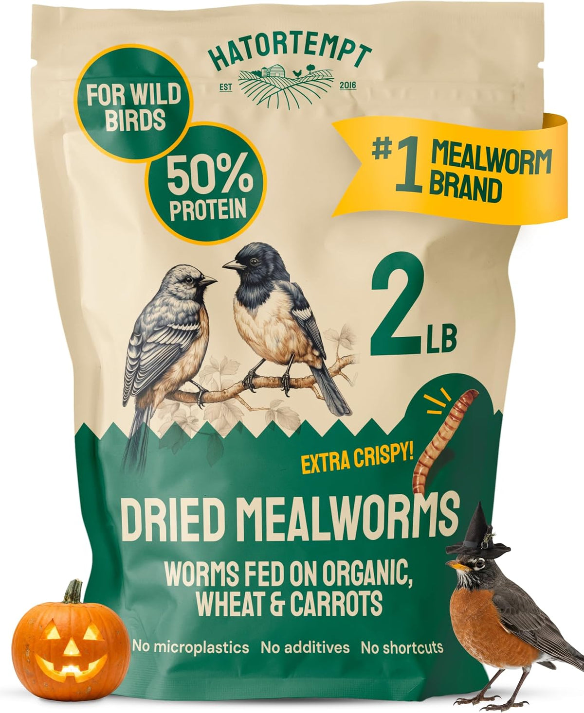 Hatortempt 5lb Dried Mealworms for Chickens & Wild Birds, Chicken Feed - Image 13