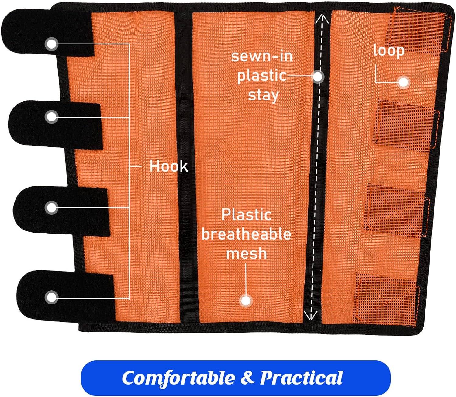 Stomp reducing horse boots with secure hook and loop closures