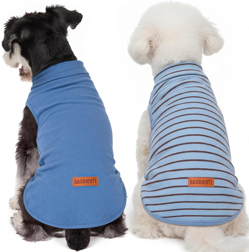 2 Pack Dog Sweater Clothes Soft Velvet Fabric Coat Dog Sweatshirt Sweaters for Small Medium Large Dogs Pullover Turtleneck Pet Puppy Clothes Cold Weather Warm Puppy Sweater - Image 12