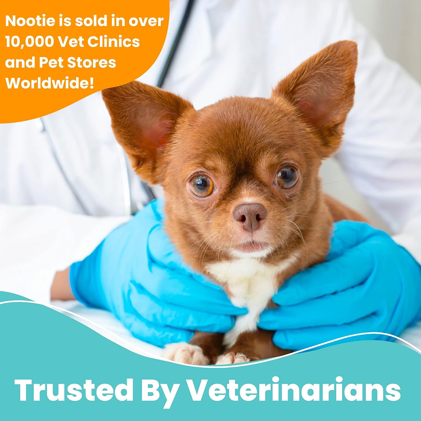 Nootie medicated wipes safe for cleaning dog paws and facial folds
