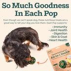 Side view of Woof Pupsicle All In One Health treat refill