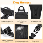 Zero Zoo tactical dog harness fitted securely on a medium breed dog