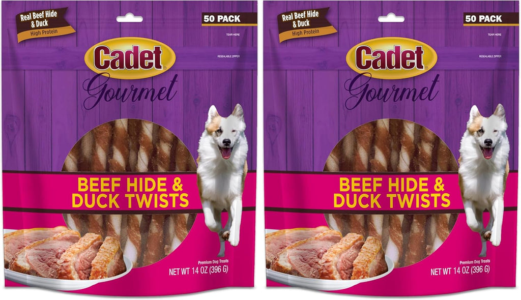 Cadet Gourmet 5-Inch Beef Hide Twist Chew Sticks, Long-Lasting and Natural Rawhide Chews for Dogs, Inspected & Tested in USA, Chicken Flavor, 50 Count - Image 13