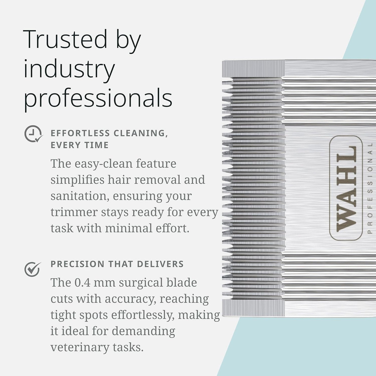 Authentic Wahl Germany manufactured premium animal trimmer blade for professional groomers.