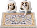 Unicorn Catcher Cat Litter Mat 24" x 15" Non-Slip Litter Box Mat Washable Litter Catcher Mat for Litter Box Indoor Food Mat Supplies Essentials, DarkSeaGreen - Image 13