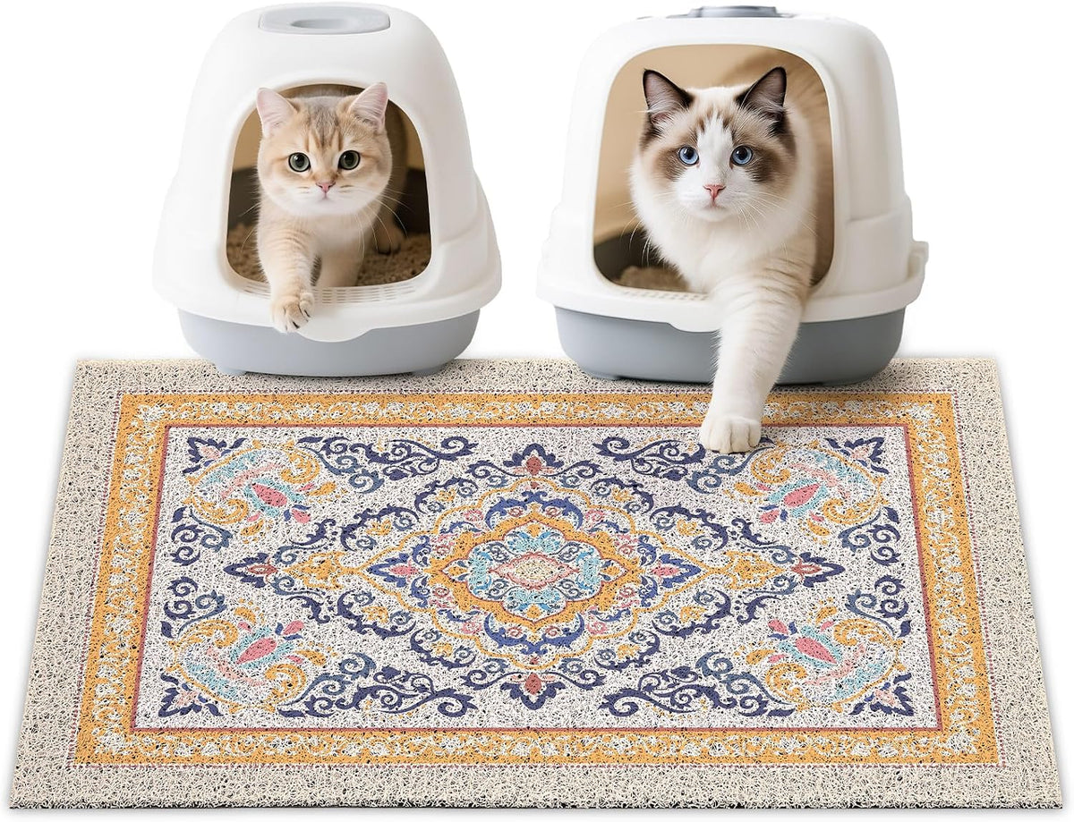 Unicorn Catcher Cat Litter Mat 24" x 15" Non-Slip Litter Box Mat Washable Litter Catcher Mat for Litter Box Indoor Food Mat Supplies Essentials, DarkSeaGreen - Image 13