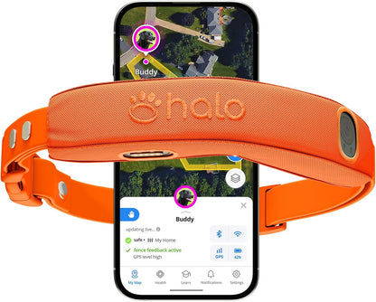 Halo Collar 5 Wireless Dog Fence & GPS Dog Collar, Keep Your Dog Safely Contained Outdoors with App-Controlled Boundaries and Real-Time Tracking, One Size, Orchid - Image 12