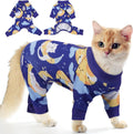 Pumyporeity cat hair sticky shirt blue medium front view