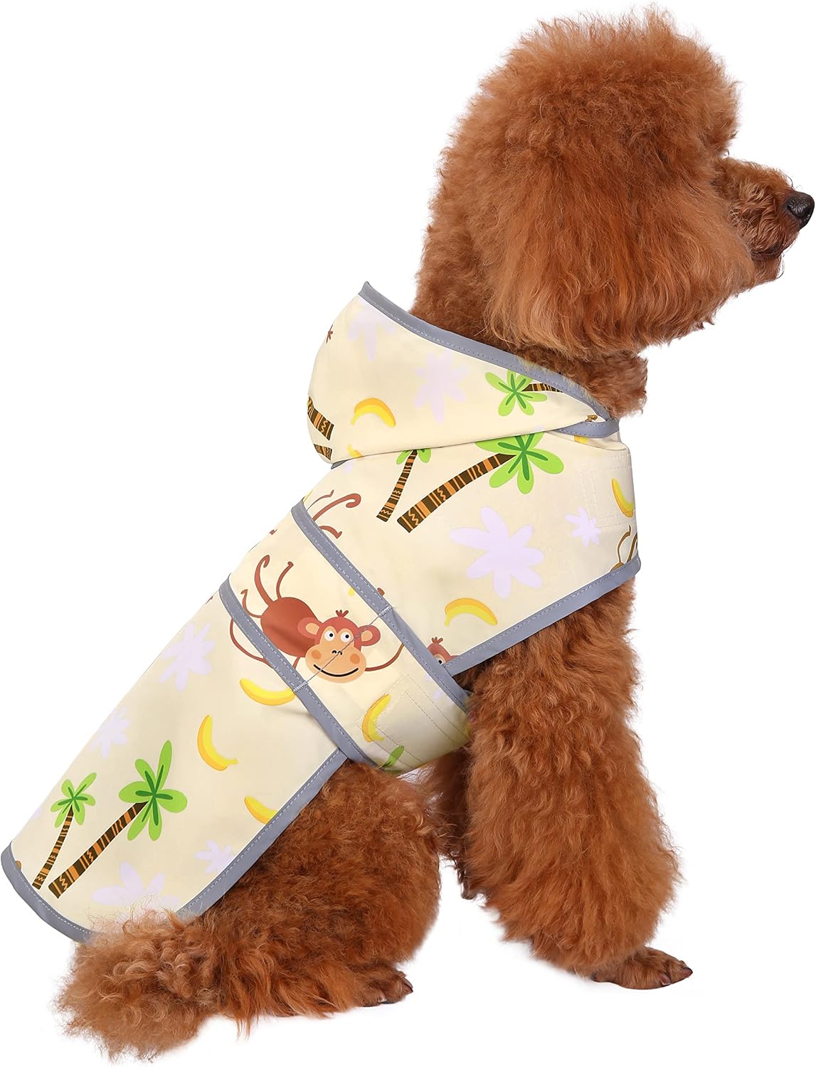 Dog Raincoat for Small Dogs Puppies Waterproof Jacket Hooded Rain Coats with Reflective Strips Leash Hole & Poncho Adjustable Fit (Duck,XS) - Image 10