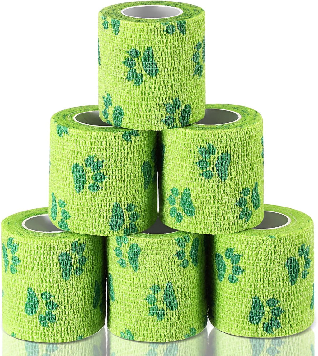 Threlaco no chew bandage for dogs green roll front view