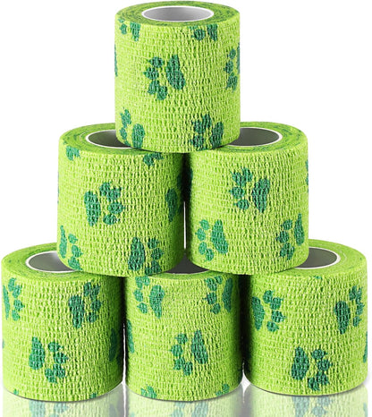 Threlaco no chew bandage for dogs green roll front view