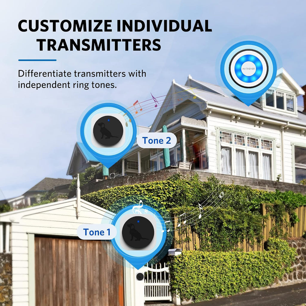 Waterproof IP65 chew resistant dog doorbell button