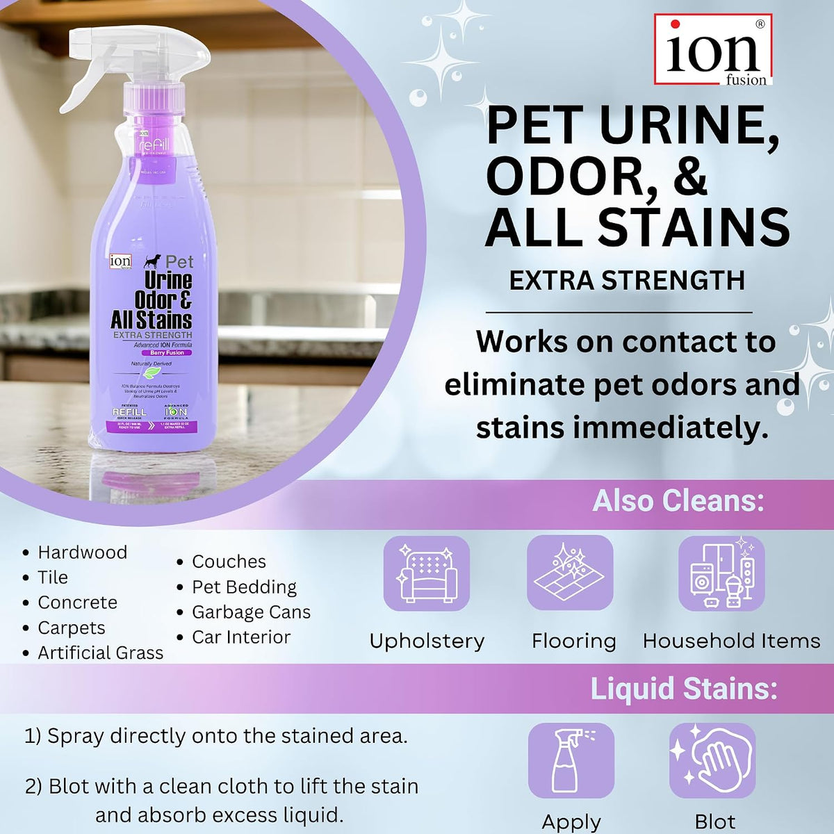 Ion Fusion eco-friendly refill pod instructions