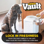 Side view of Gamma2 Vittles Vault showing durable BPA-free plastic build