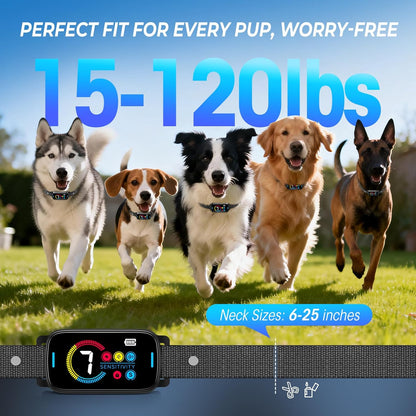 Ultrasonic Bark Collar for Large Medium Small Dogs, Humane No Bark Collar with Beep & Vibration, Smart Barking Collar with 7 Adjustable Sensitivity Levels, Rechargeable Bark Collar for Dogs,Waterproof - Image 9