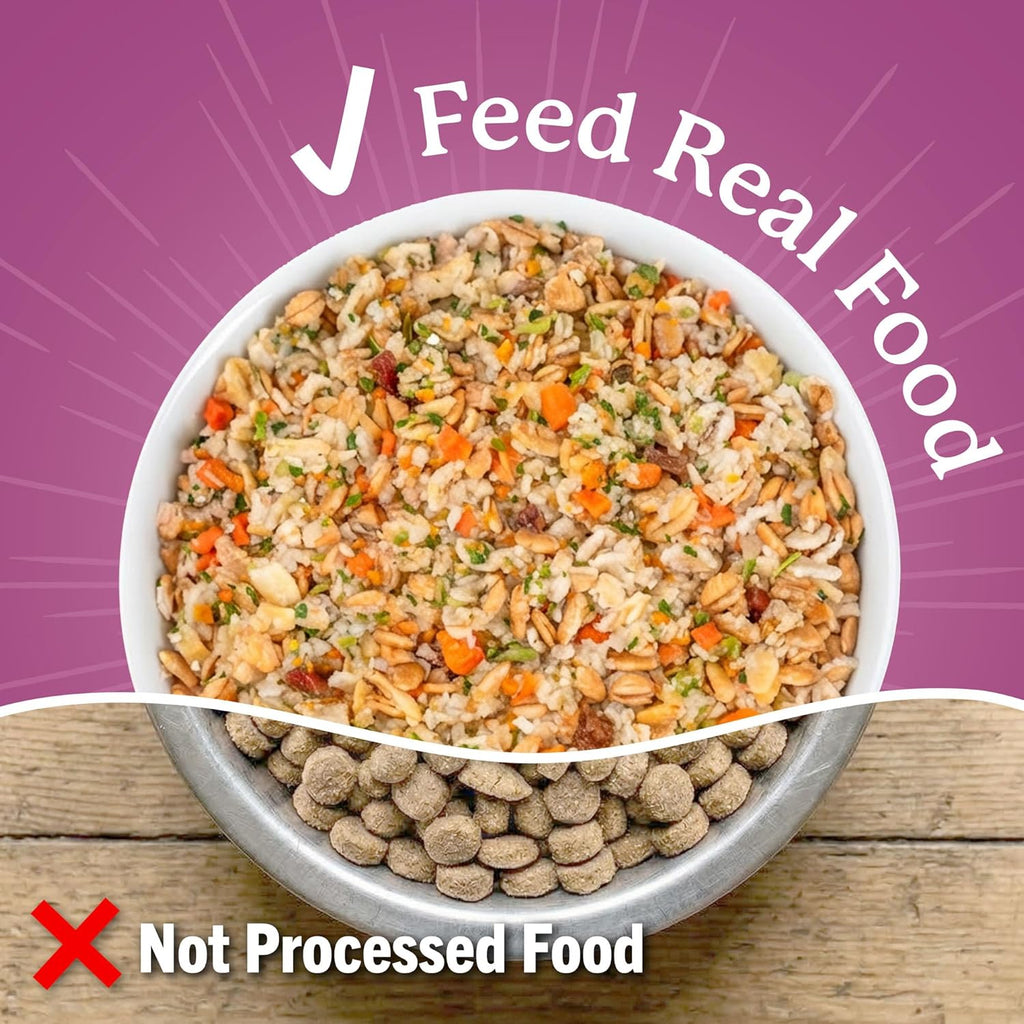 Dr. Harvey's Every Dog Health packaging showing 5lb to 20lb yield