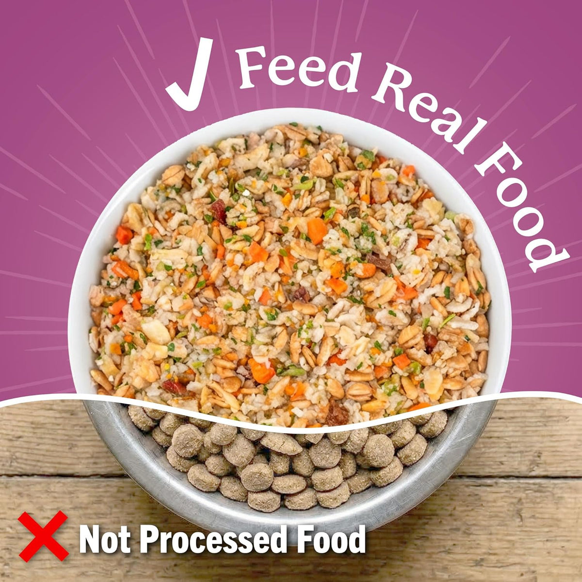 Dr. Harvey's Every Dog Health packaging showing 5lb to 20lb yield
