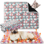 4 Pack Self Heating Cat Bed Cat Self Warming Pad with Removable Cover Extra Warm Thermal Pet Pad Washable Pet Crate Mat Anti Slip Kennel for Indoor Outdoor Pets(Star,16 x 20 Inches) - Image 15