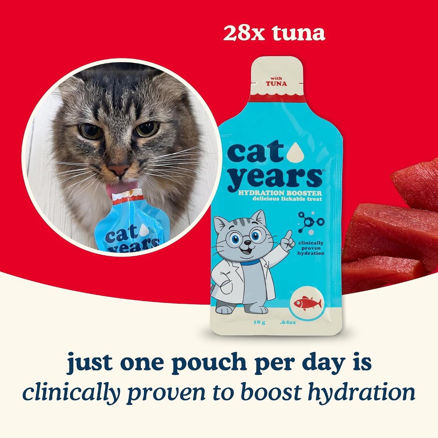 Cat Years cat treat 28 count box nutrition facts