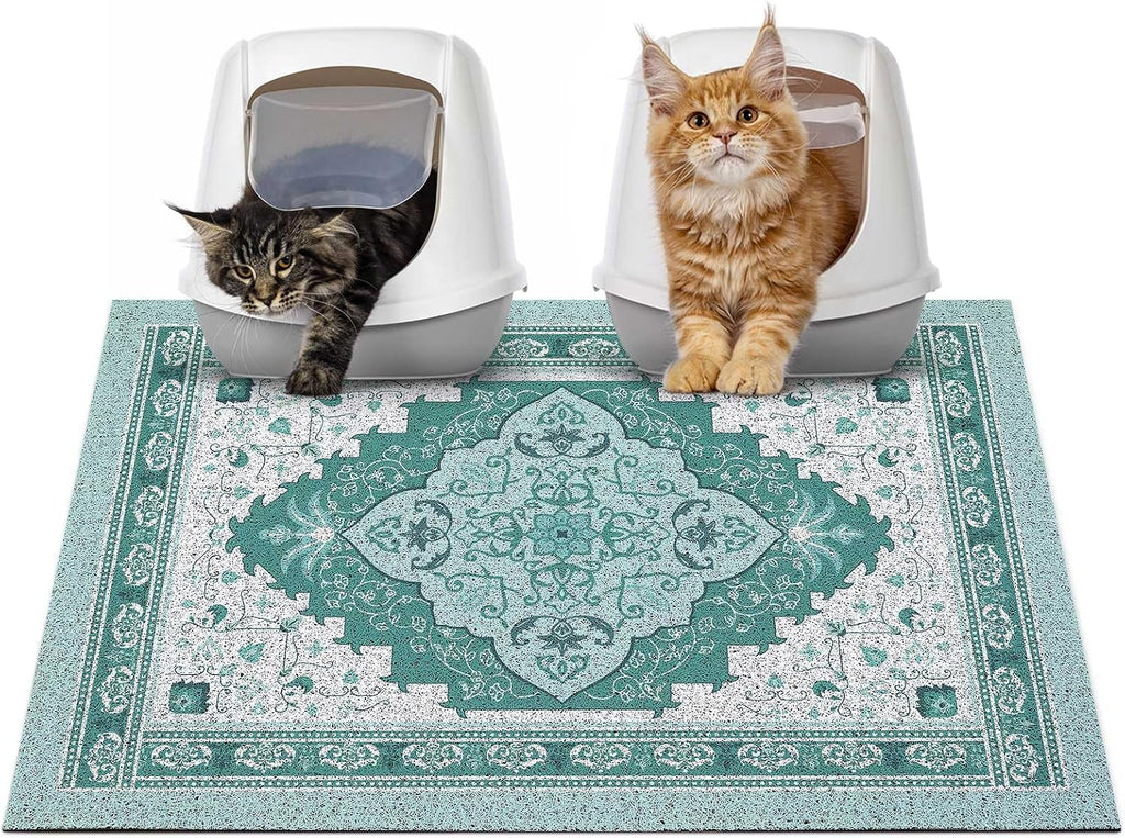 Glittme non slip waterproof cat litter mat packaged for home pet care