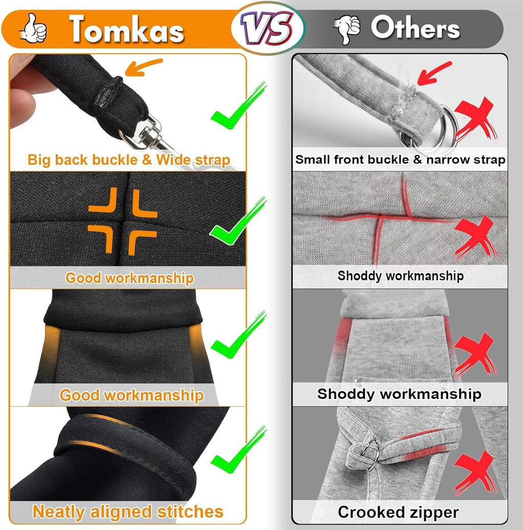 Side view of Tomkas wrap carrier for small dogs