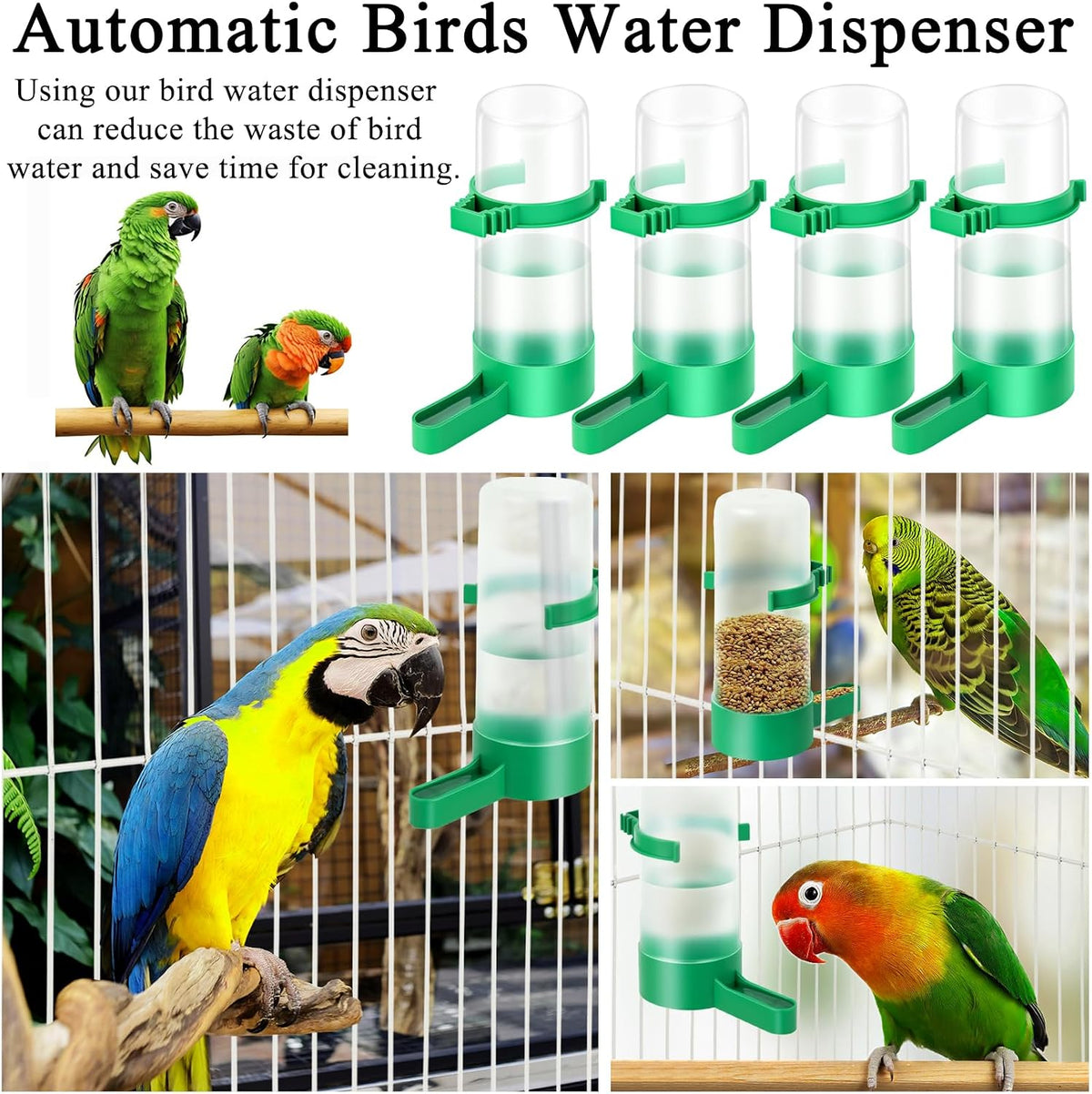 Durable non-toxic plastic construction of bird feeder