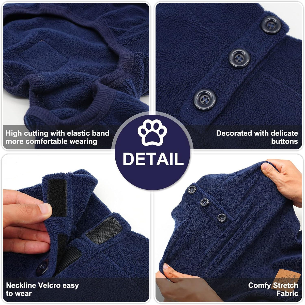 Cyeollo dog jumpsuit high cut belly design