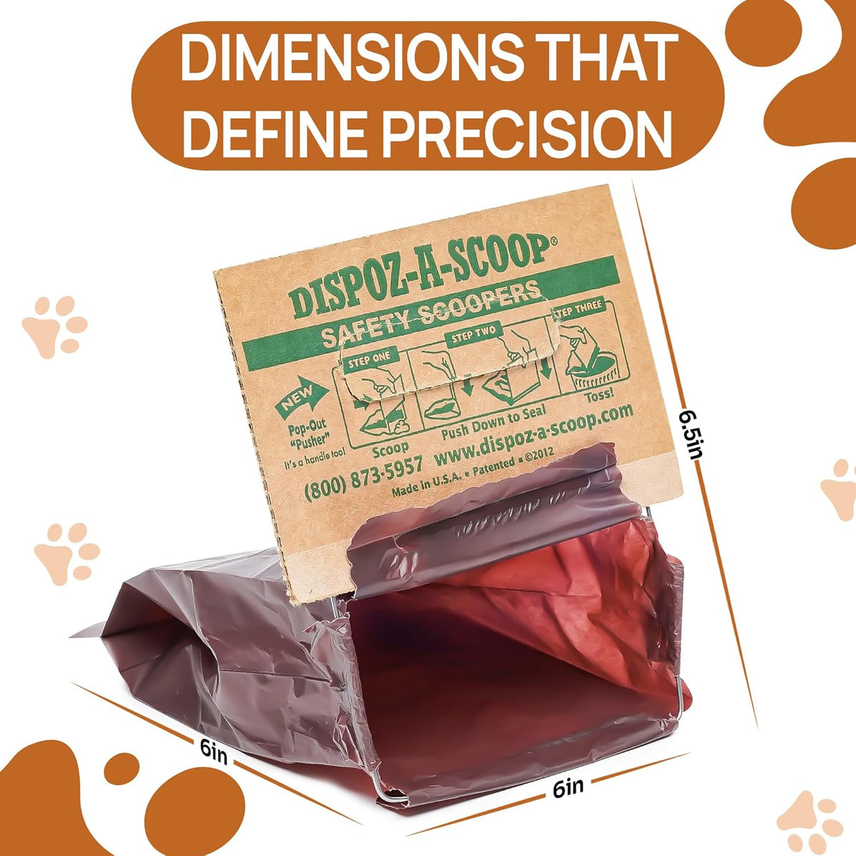 Healthpro Prods Dispoz-A-Scoop ninety six pack box back view