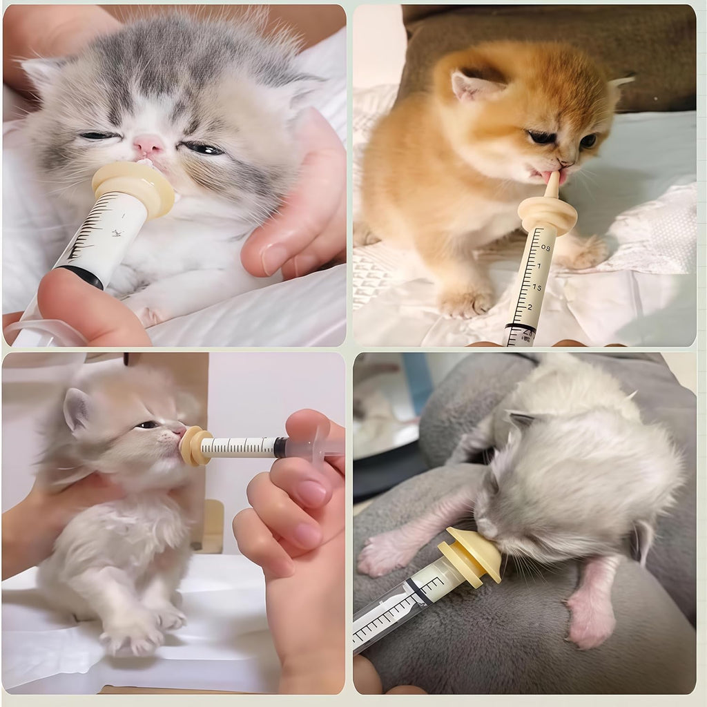 Premium silicone pet feeding nipples for newborn orphan puppy and kitten care