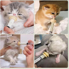Premium silicone pet feeding nipples for newborn orphan puppy and kitten care