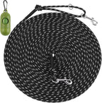 Muiyrtuy 30ft reflective cat leash front view
