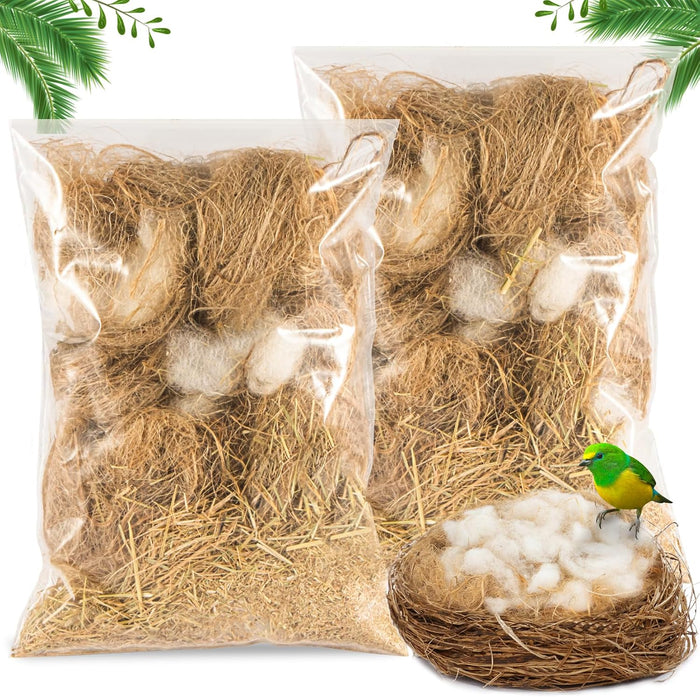 Sukh Bird Nesting Material - Bird Nest Bedding for Hummingbird Finch - Image 1