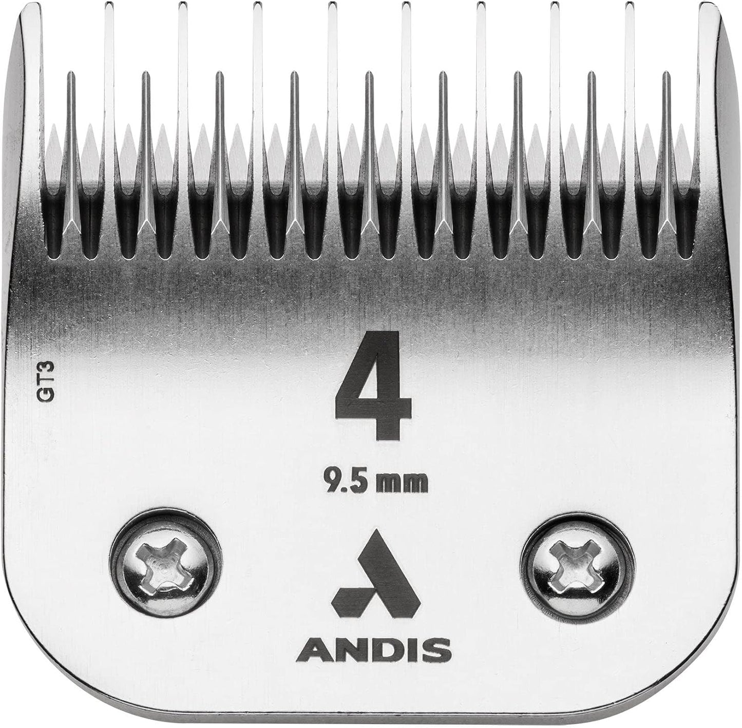 Andis chrome finish detachable blade top view rust resistant pet grooming accessory