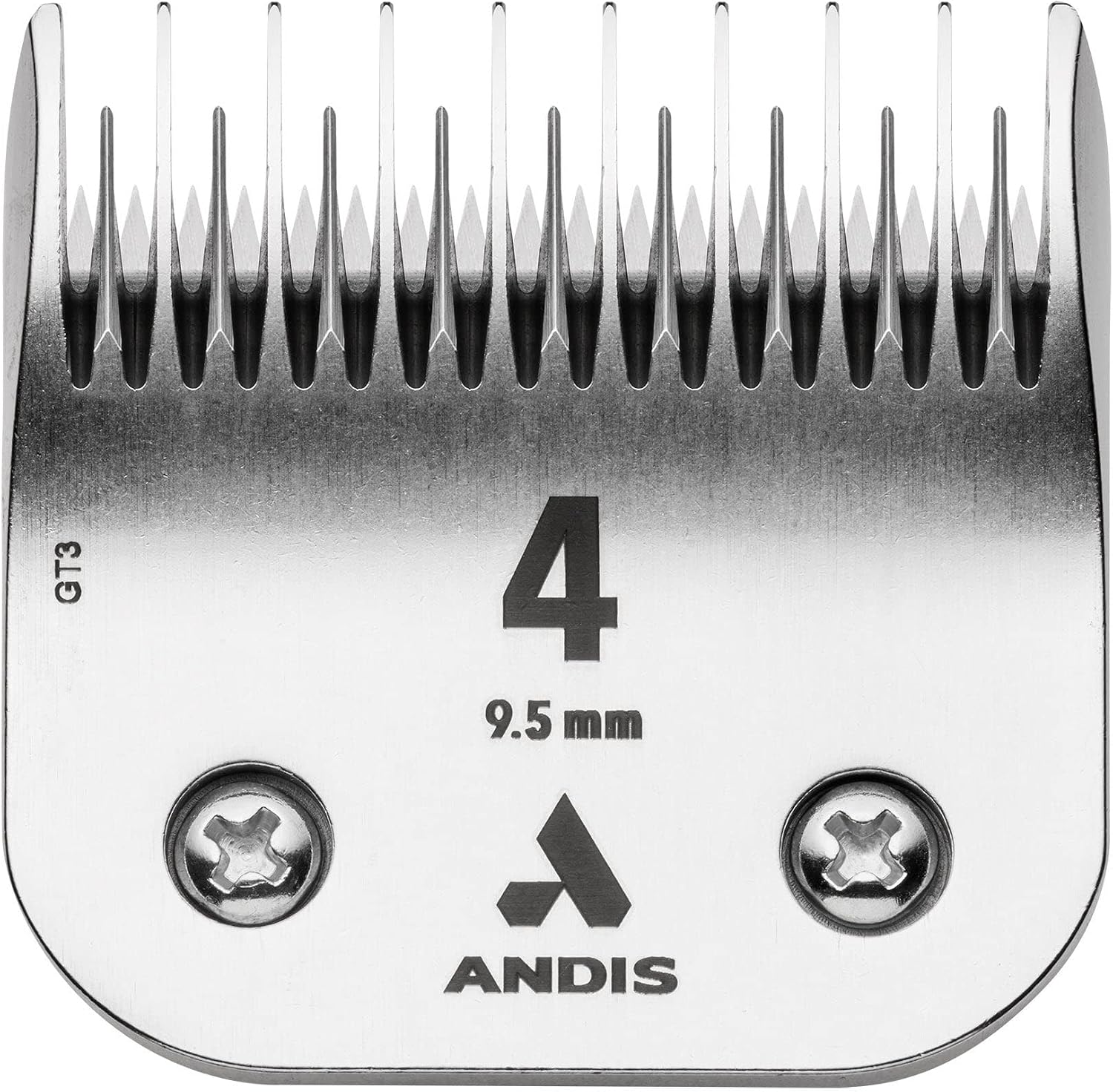 Andis chrome finish detachable blade top view rust resistant pet grooming accessory