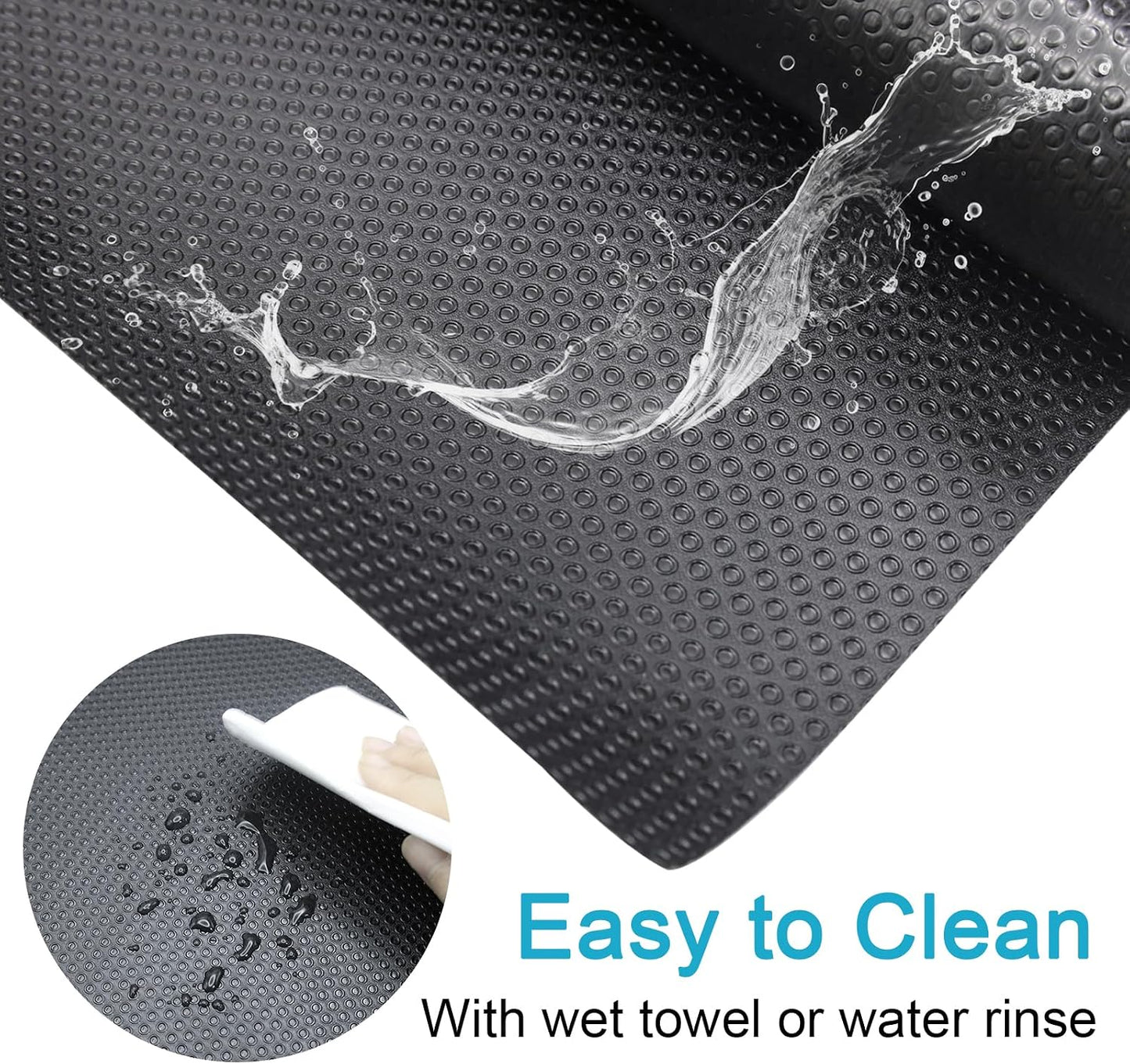 Uigidori waterproof reptile flooring mat being rinsed clean under running water