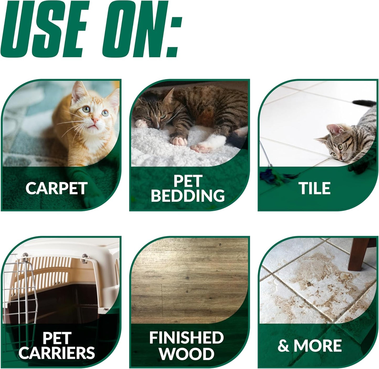 Simple Green cat odor eliminator spray bottle for carpet and upholstery cleaning