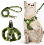 PetThem Upgraded Cat Harness and Leash Set - Step-in Escape Proof Adjustable Cat Harness, Comfortable Soft Lightweight, Reflective Harness for Walking, Travel, Camping (Hawaii Green, M) - Image 10