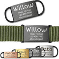 Anavia slide on silent pet ID tag front view for dogs and cats