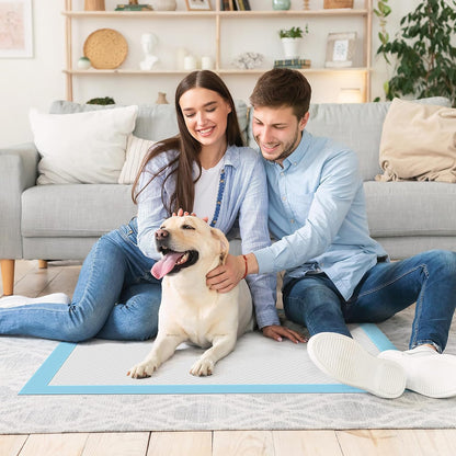 Quick drying puppy pad surface protecting indoor tile floors