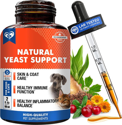 Beloved Pets natural yeast infection drops front view packaging