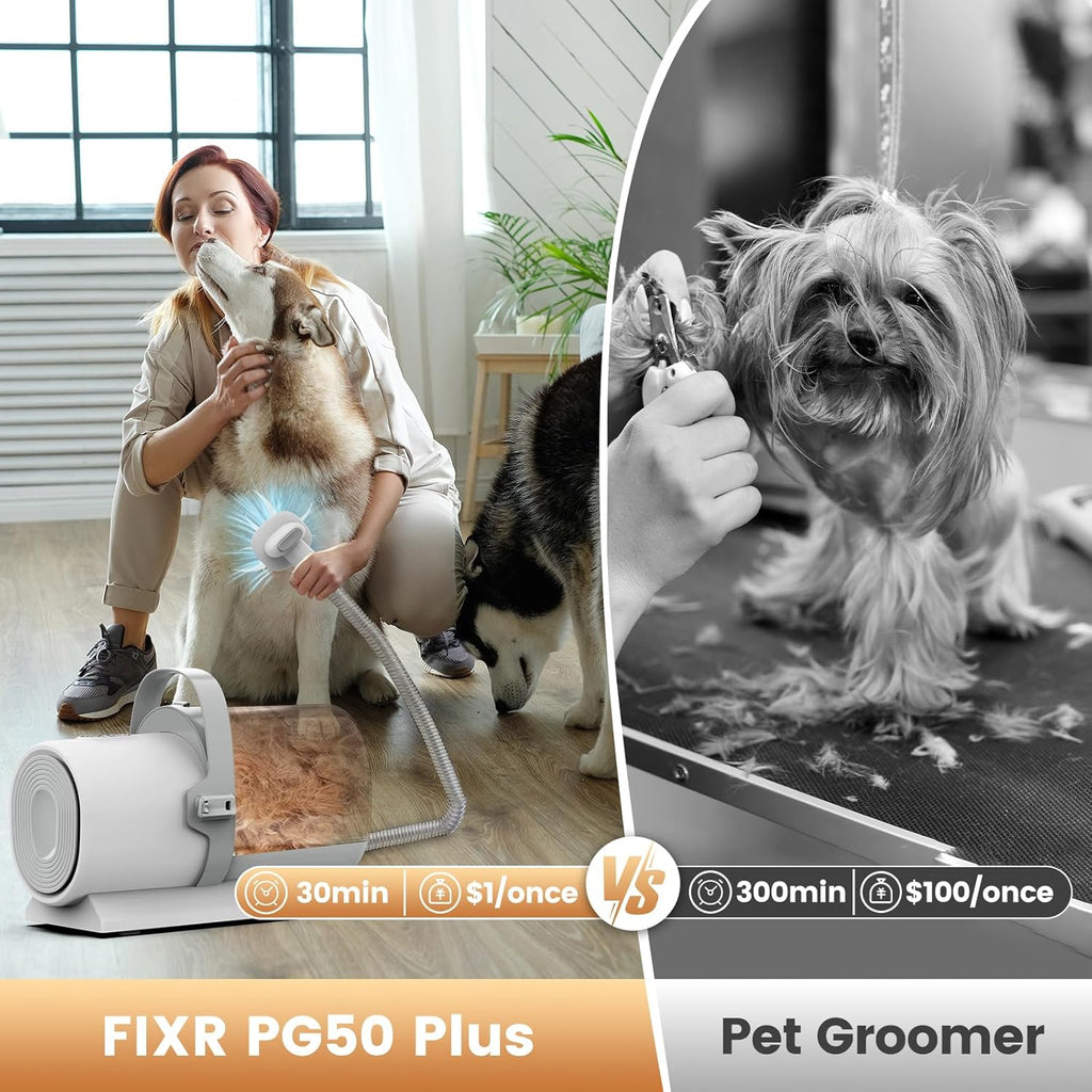 FIXR professional imported home pet grooming kit cleaning nozzles for couches and carpets