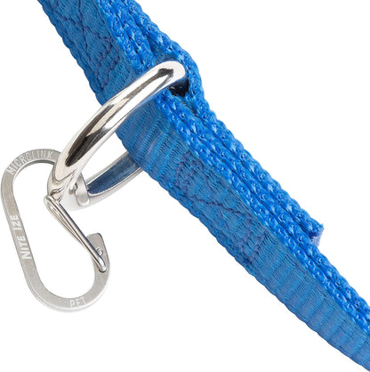 Two pack of authentic imported Nite Ize stainless steel pet carabiners showing compact dimensions
