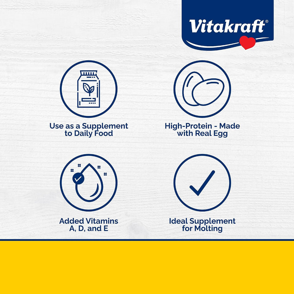 Vitakraft VitaSmart bird egg food packaging details and ingredient list