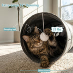 Ownpets interactive cat tube featuring large twelve inch diameter entrance opening