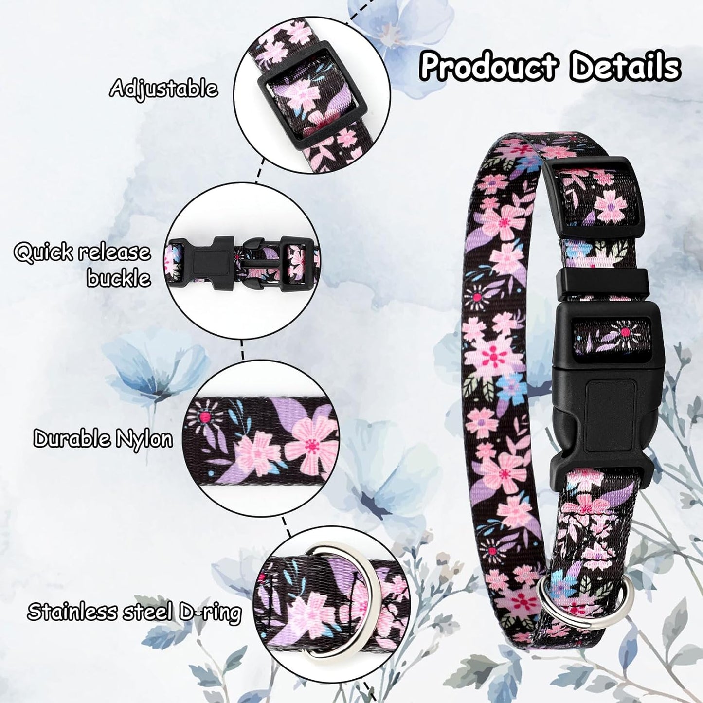 Gindoor livestock anti lost neck straps displaying the multi element digital heat transfer printing pattern