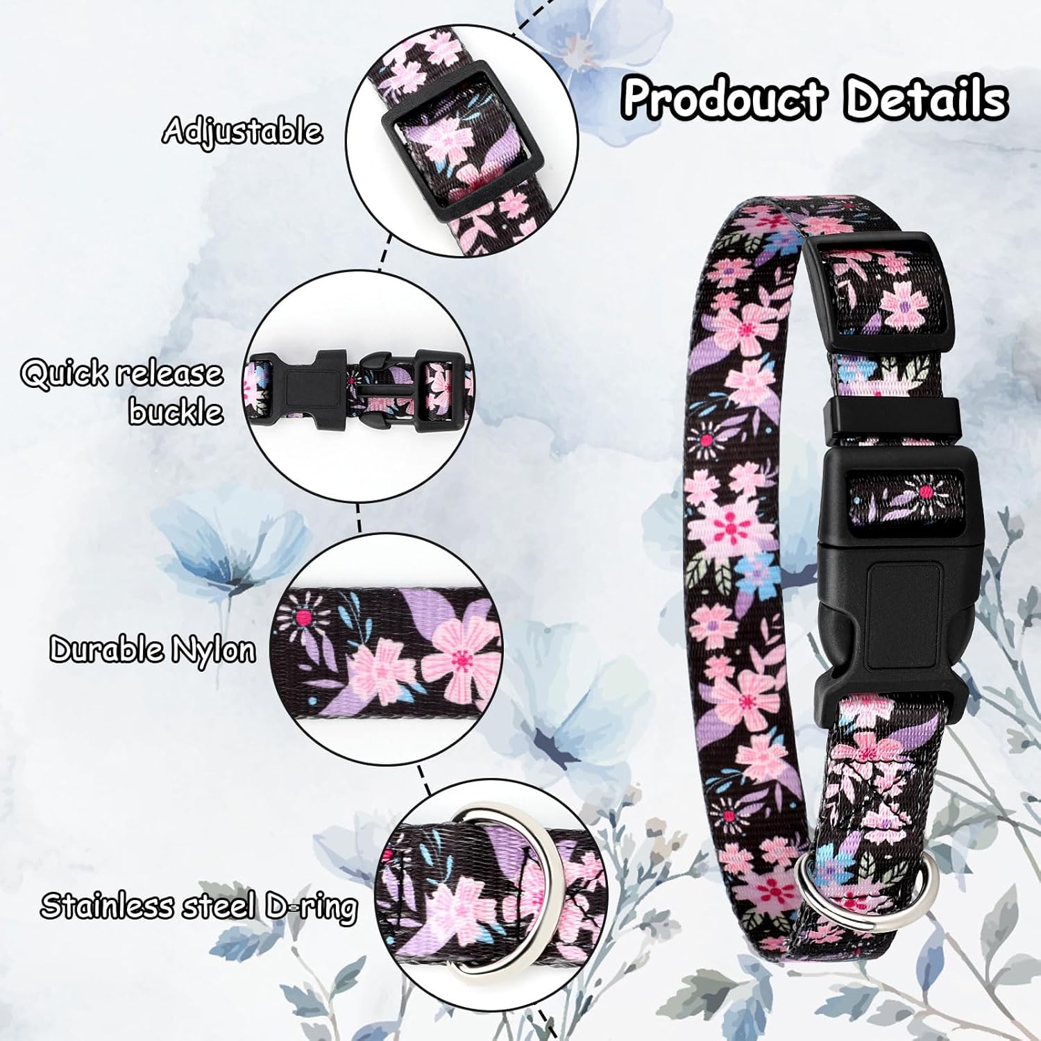 Gindoor livestock anti lost neck straps displaying the multi element digital heat transfer printing pattern