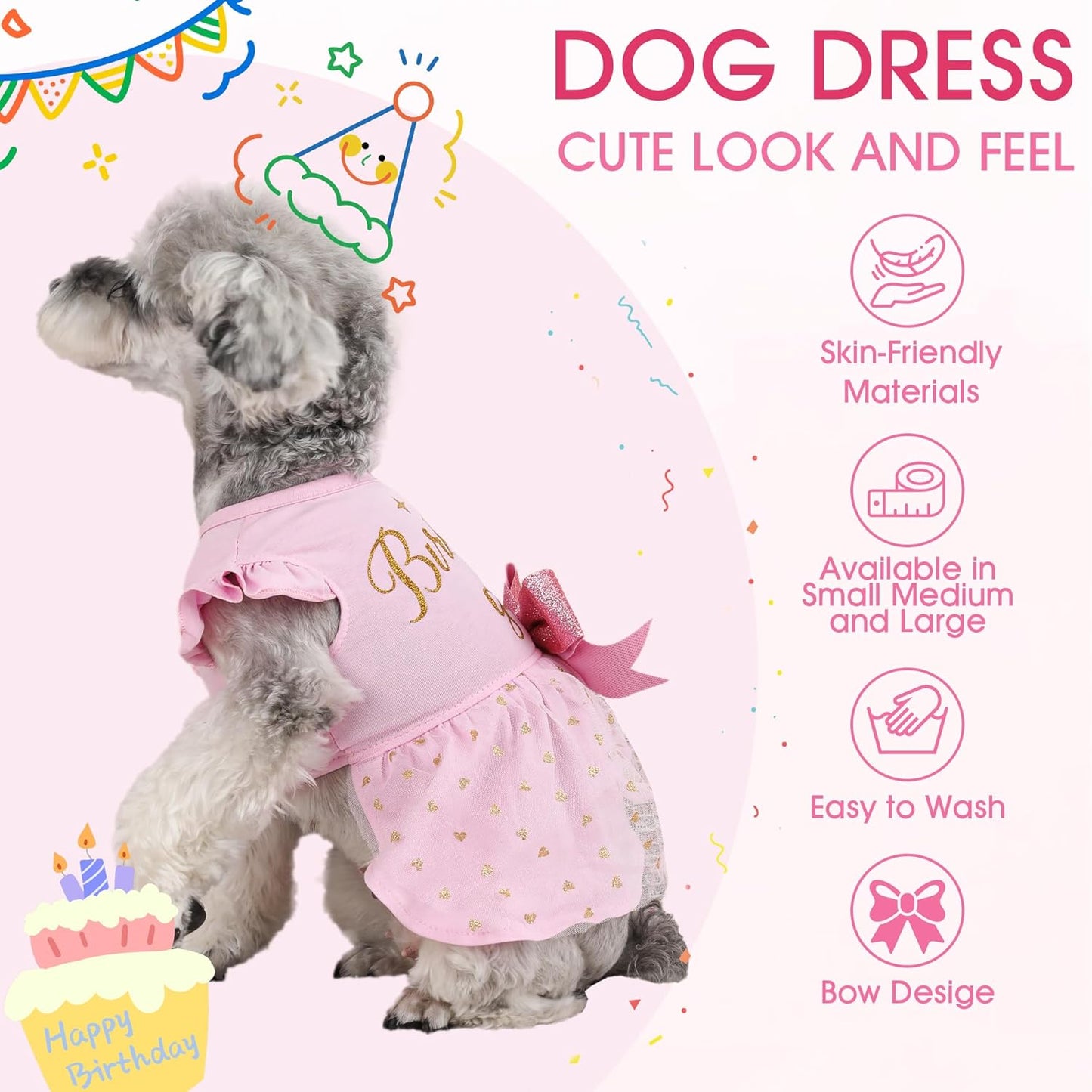 BAOBICUTE festive puppy clothing on model showcasing secure chest fit